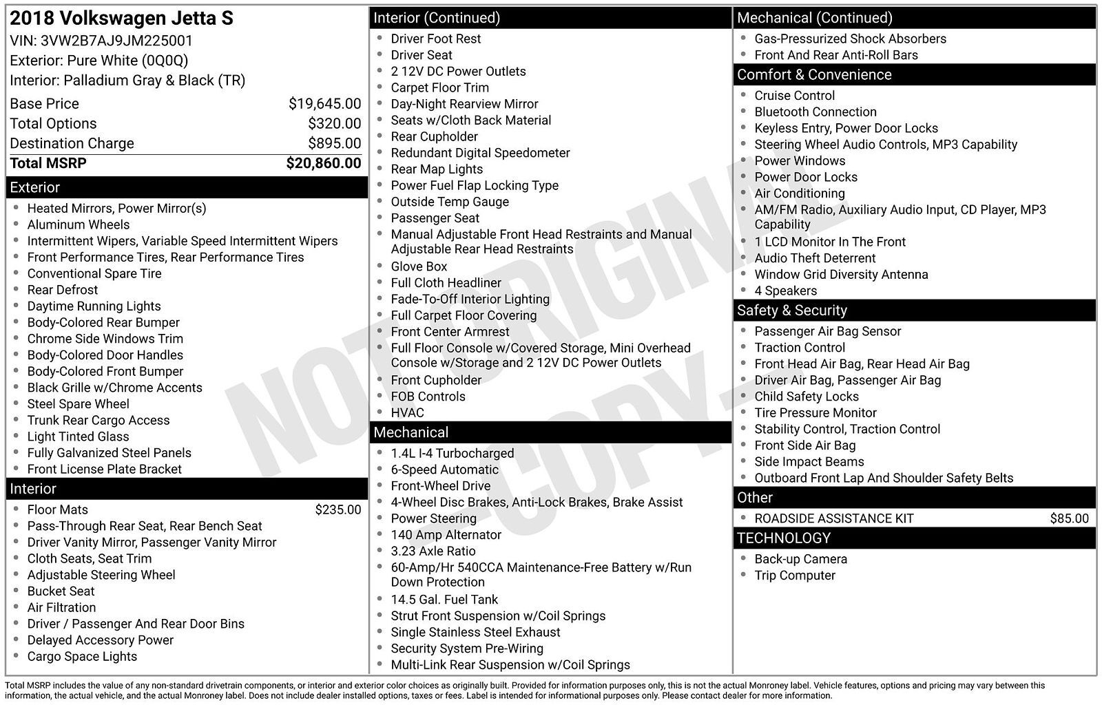 2018 VOLKSWAGEN Jetta