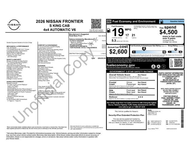 2026 NISSAN Frontier