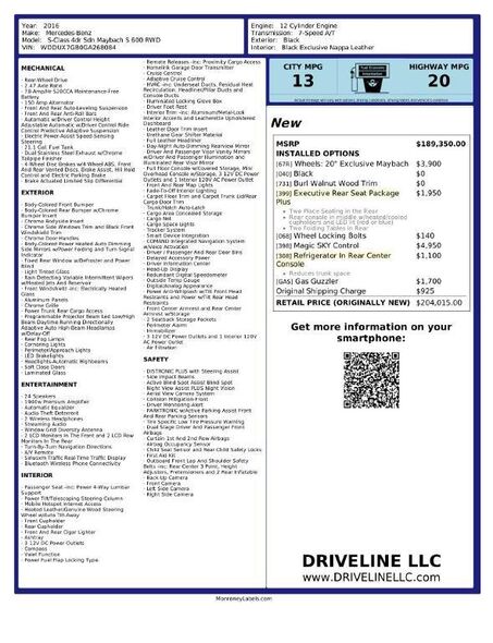 2016 MERCEDES-BENZ S-Class