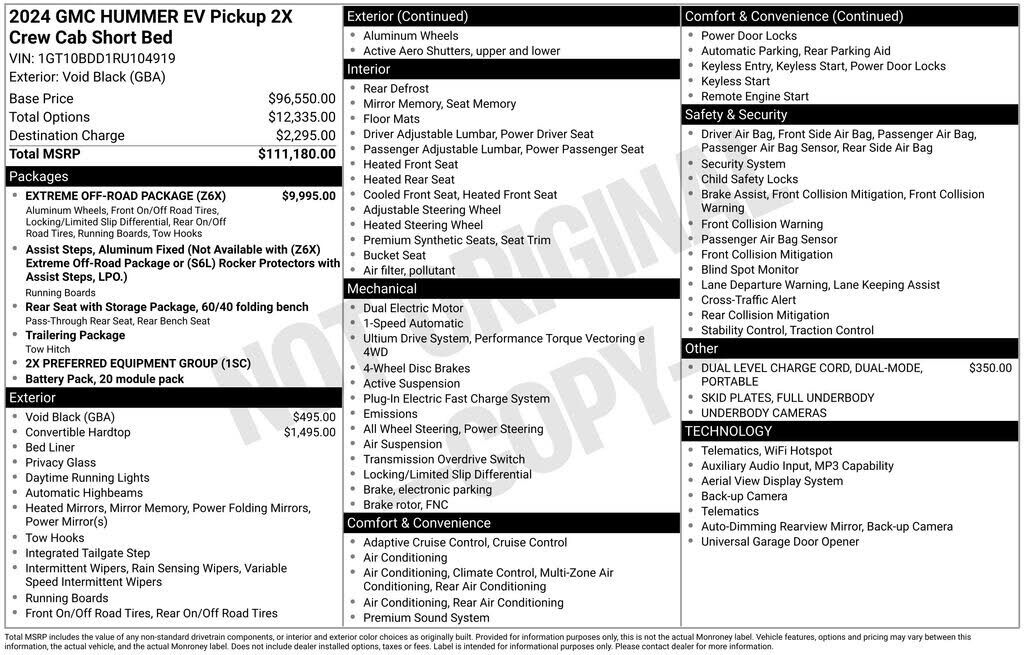 2024 GMC Hummer EV Pickup