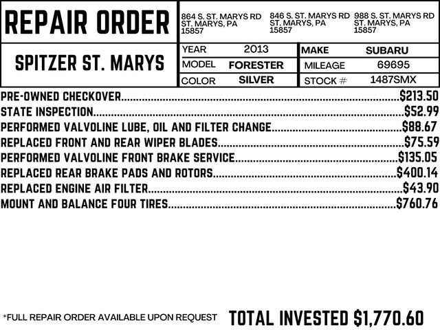 2013 SUBARU Forester