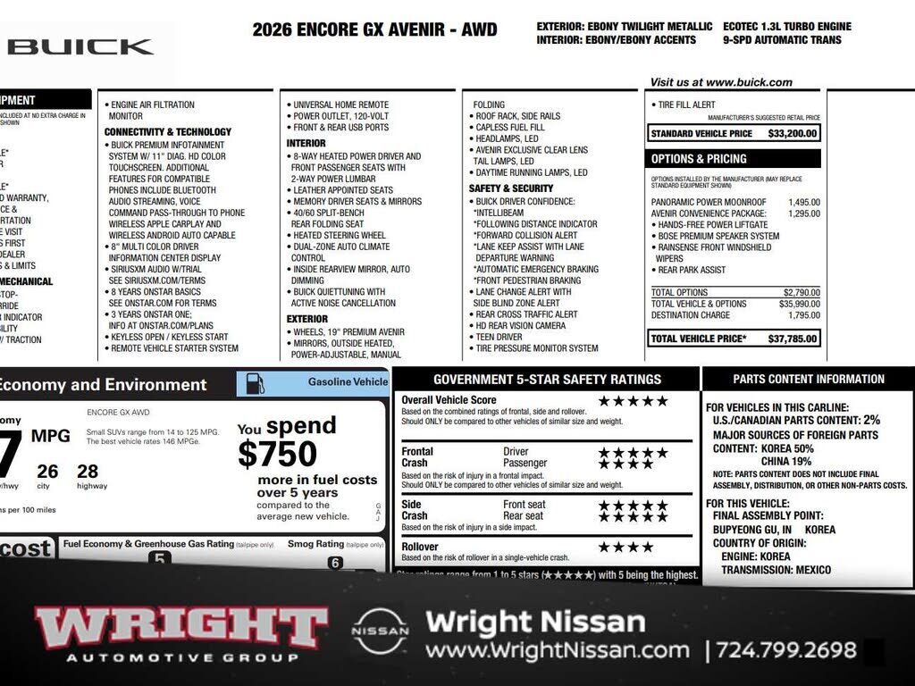 2026 BUICK Encore GX