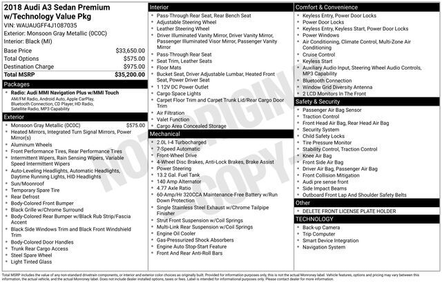 2018 AUDI A3