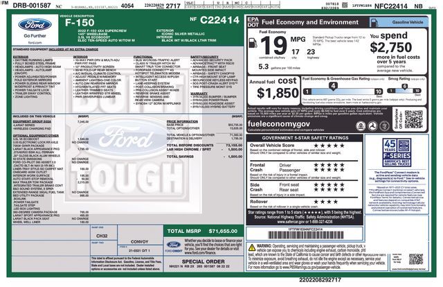 2022 FORD F-150