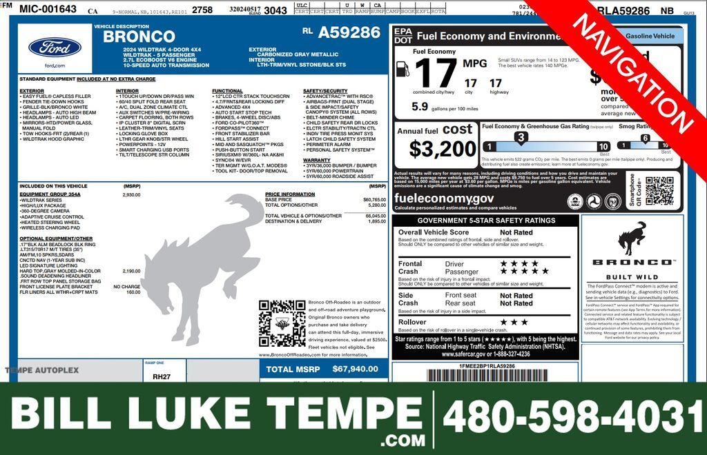 2024 FORD Bronco