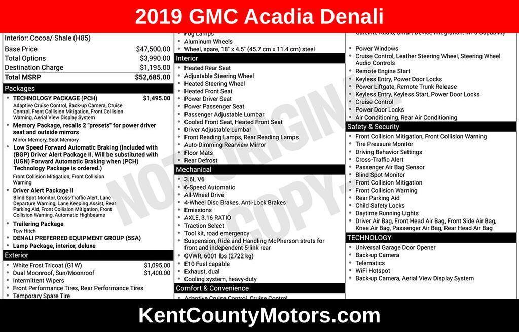 2019 GMC Acadia