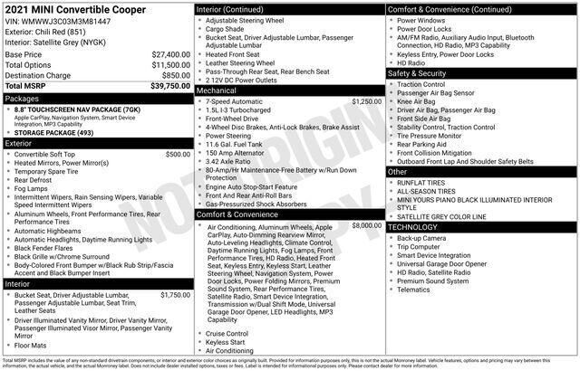 2021 MINI Cooper