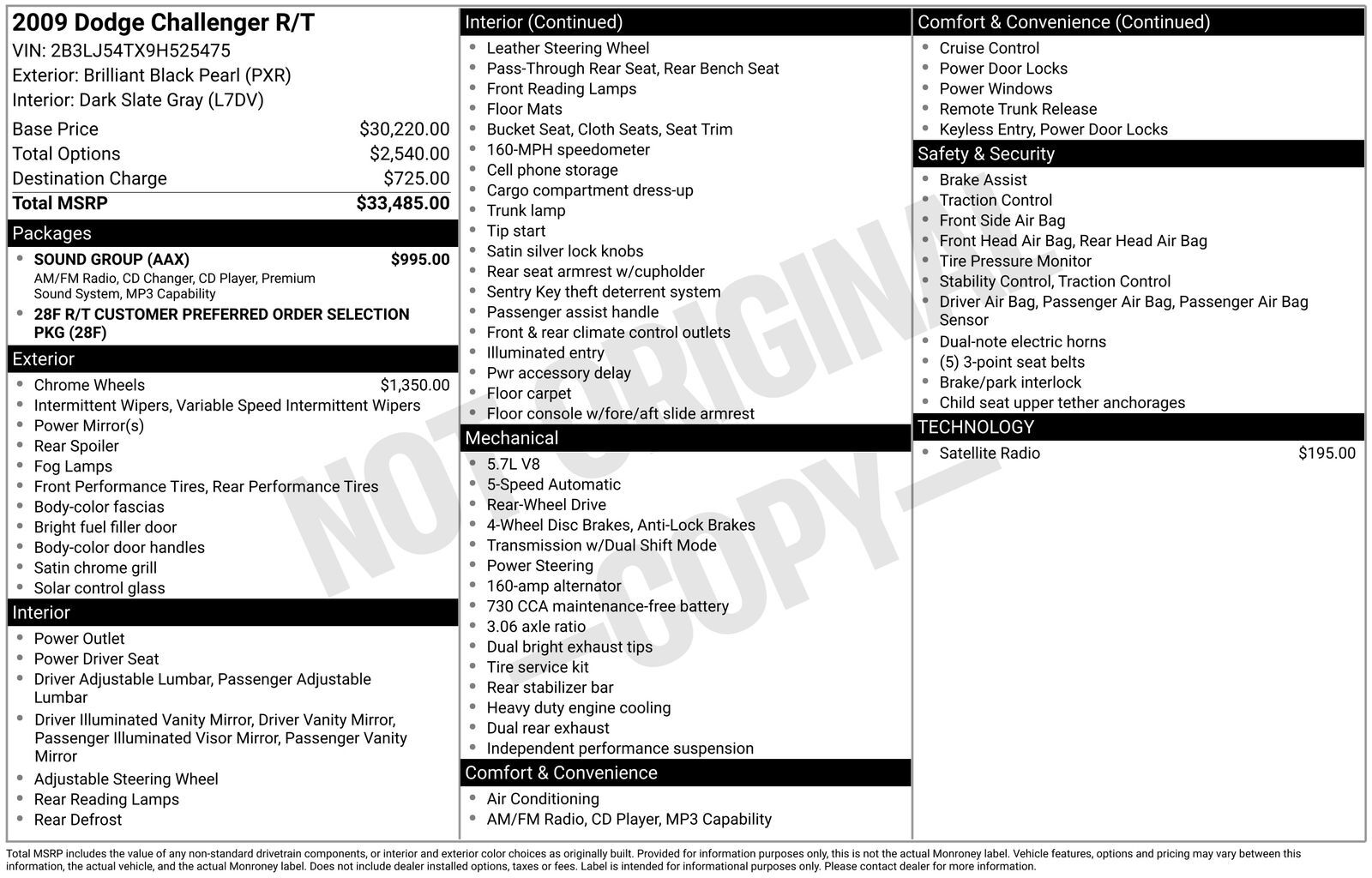 2009 DODGE Challenger