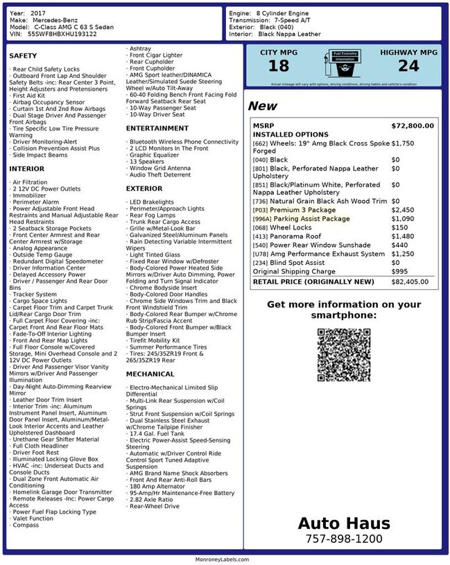 2017 MERCEDES-BENZ C-Class