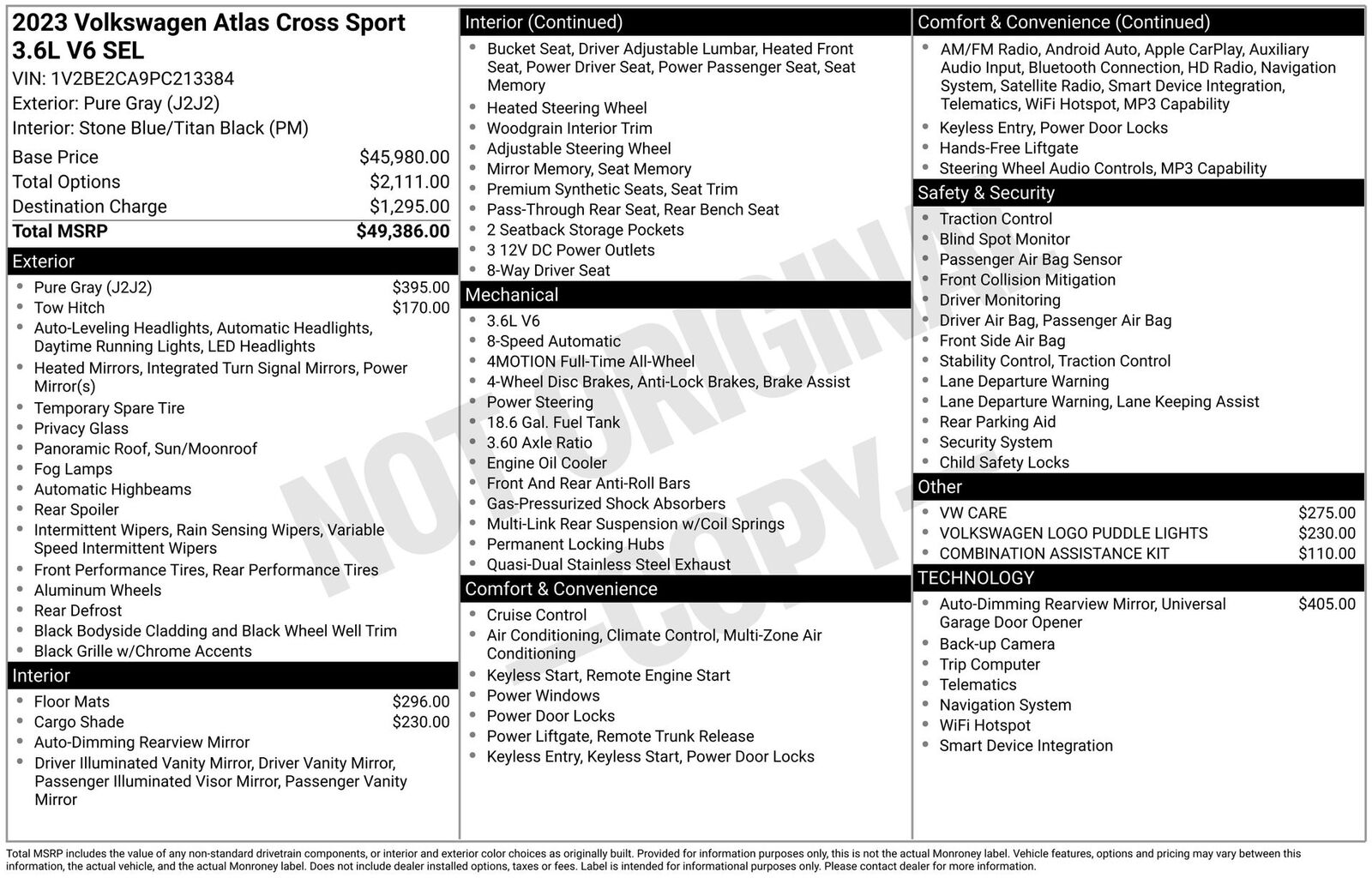 2023 VOLKSWAGEN Atlas Cross Sport 4Motion