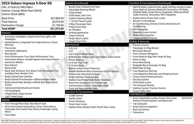 2024 SUBARU Impreza