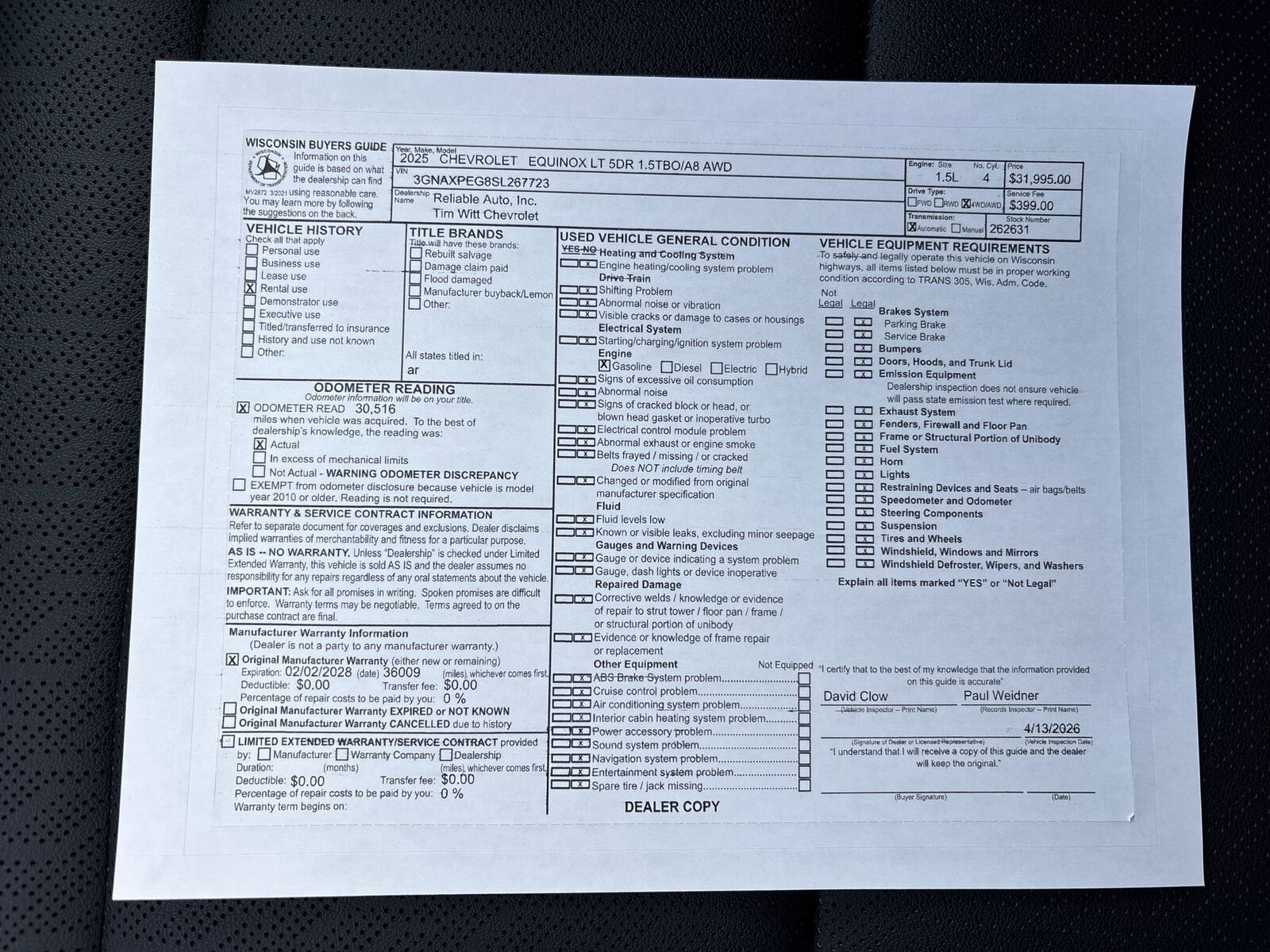 2025 CHEVROLET Equinox