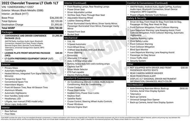 2022 CHEVROLET Traverse