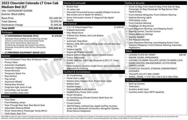 2023 CHEVROLET Colorado