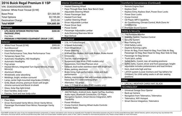 2016 BUICK Regal