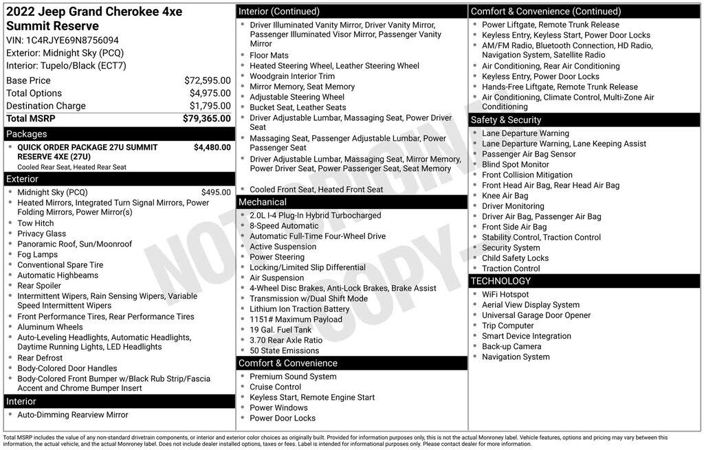 2022 JEEP Grand Cherokee