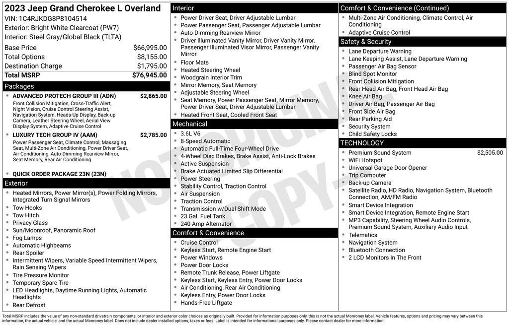 2023 JEEP Grand Cherokee