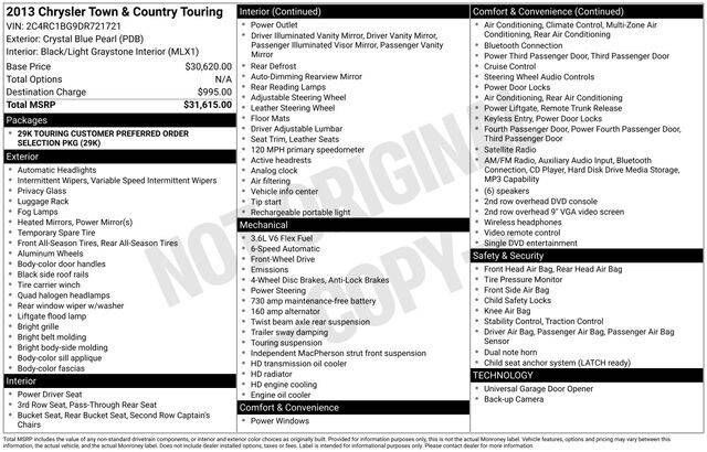 2013 CHRYSLER Town and Country