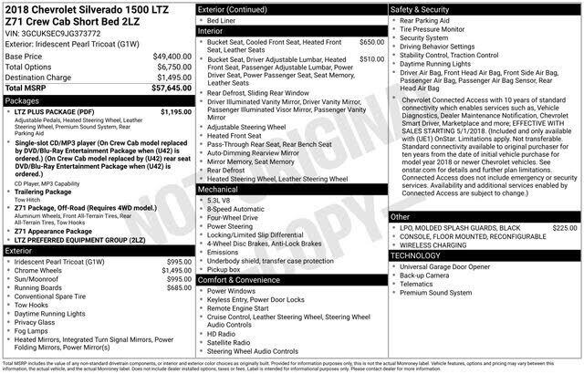 2018 CHEVROLET Silverado