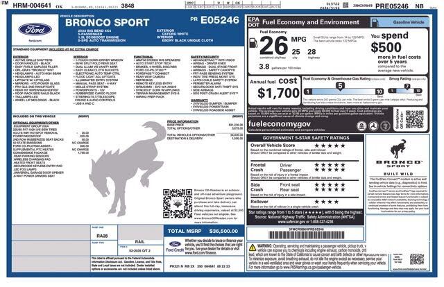 2023 FORD Bronco