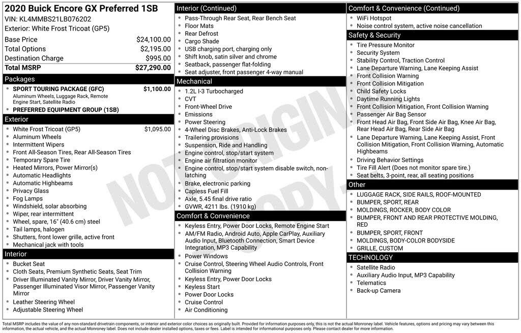 2020 BUICK Encore GX