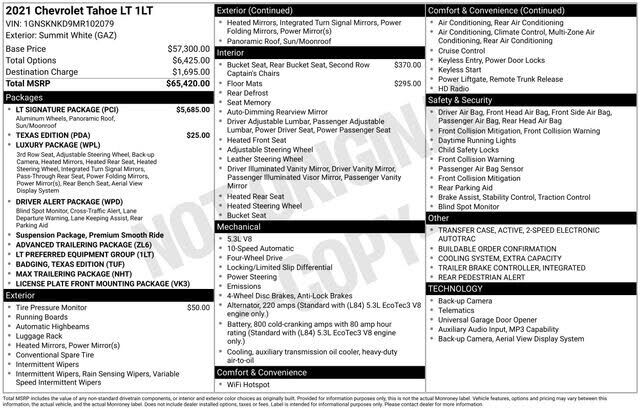 2021 CHEVROLET Tahoe