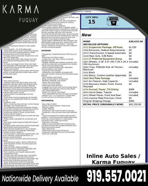 2013 CHEVROLET Avalanche