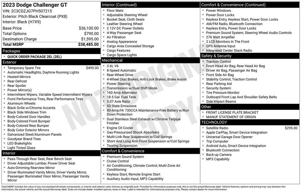 2023 DODGE Challenger