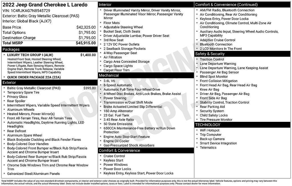 2022 JEEP Grand Cherokee