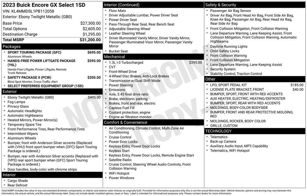 2023 BUICK Encore GX