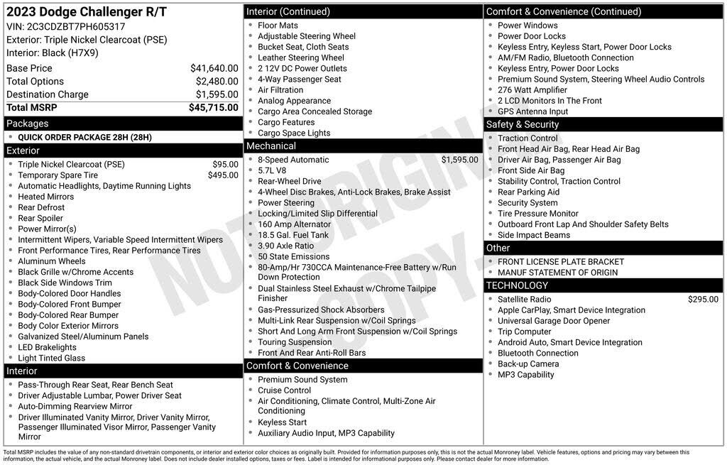 2023 DODGE Challenger