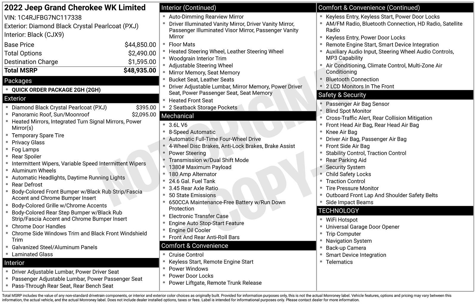 2022 JEEP Grand Cherokee