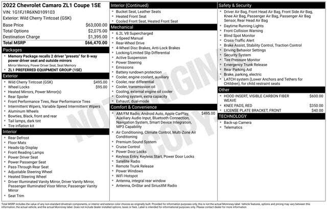 2022 CHEVROLET Camaro