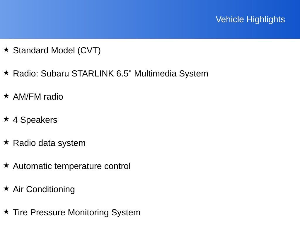 2023 SUBARU Crosstrek