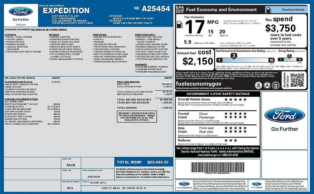 2017 FORD Expedition