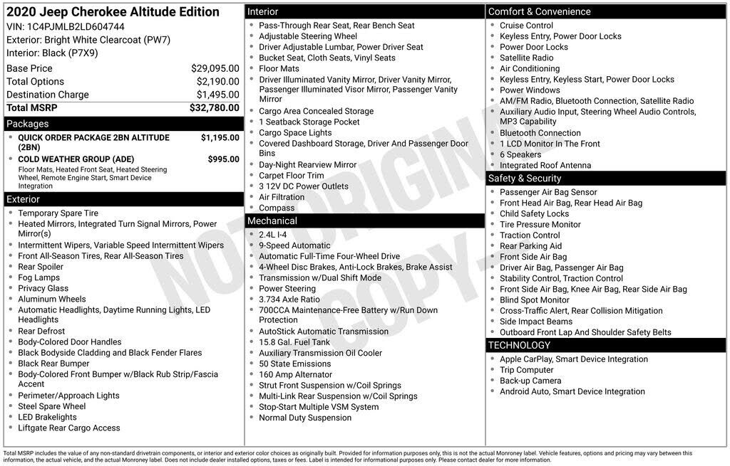 2020 JEEP Cherokee