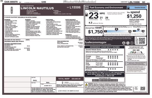 2020 LINCOLN Nautilus