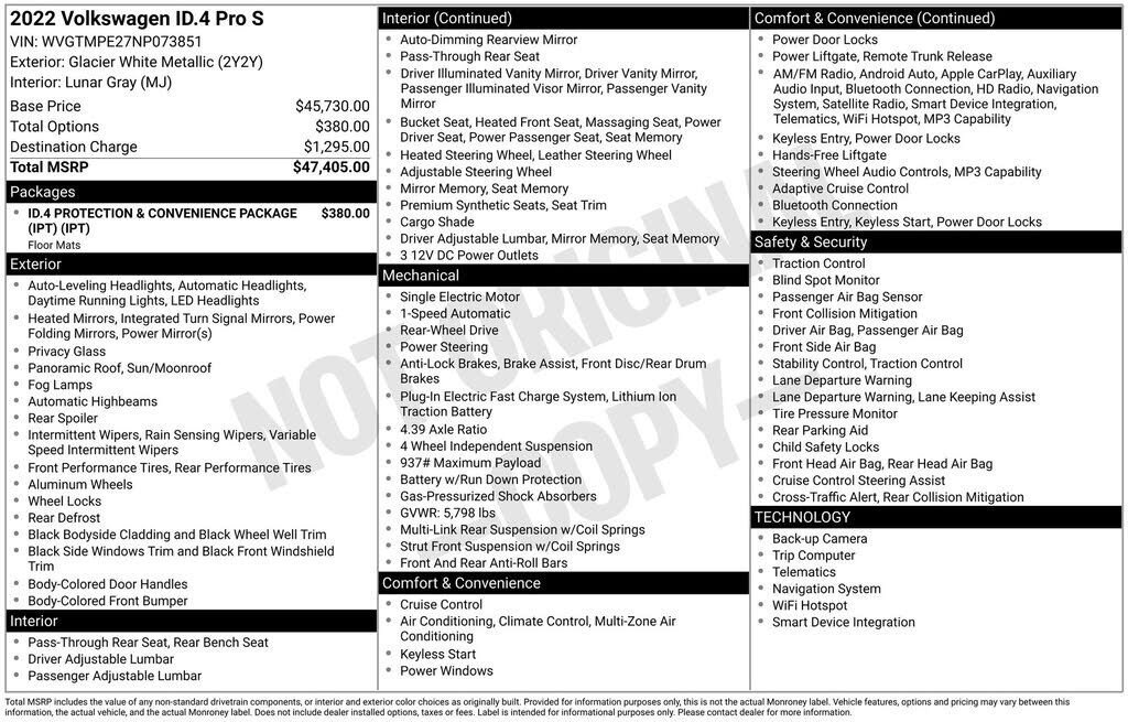 2022 VOLKSWAGEN ID.4