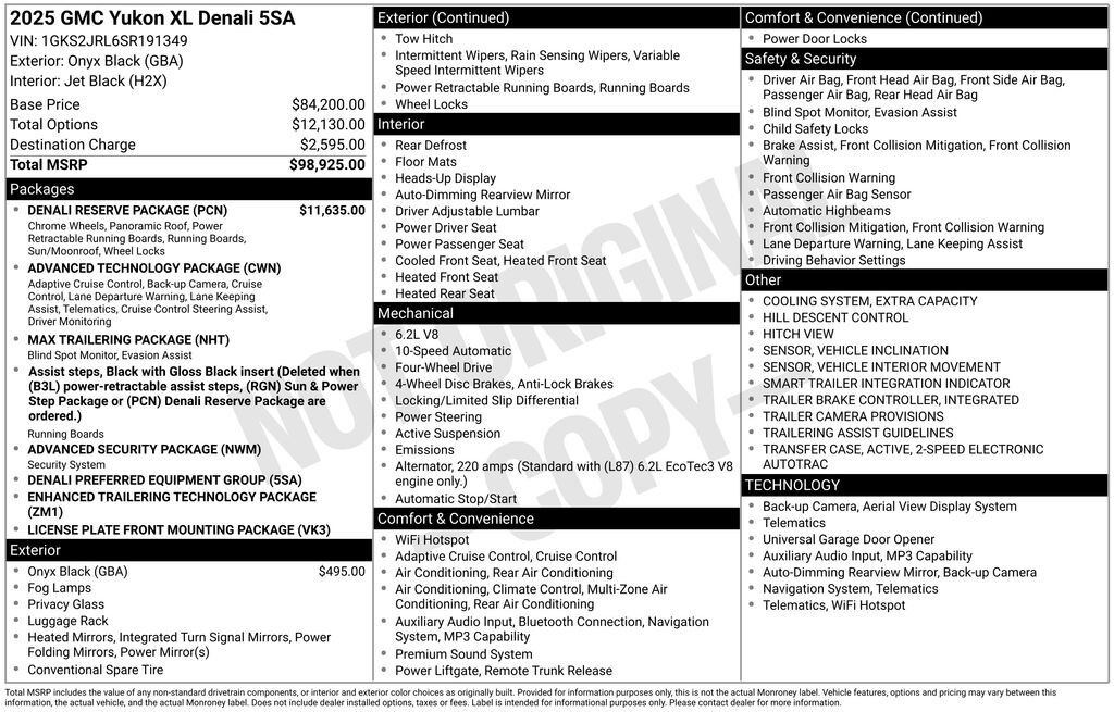 2025 GMC Yukon XL