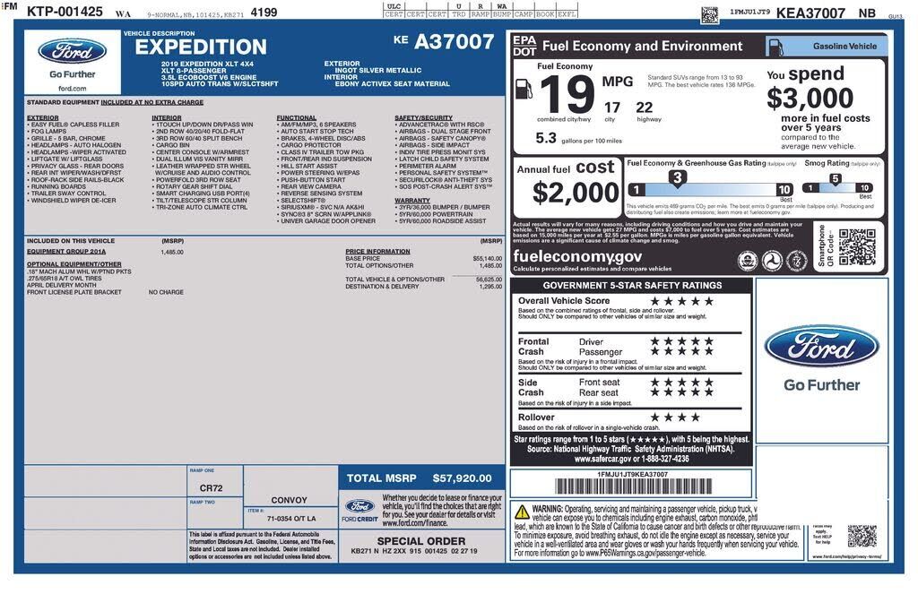 2019 FORD Expedition