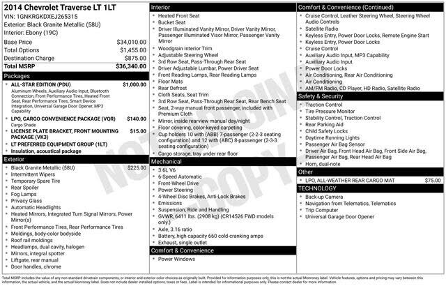 2014 CHEVROLET Traverse