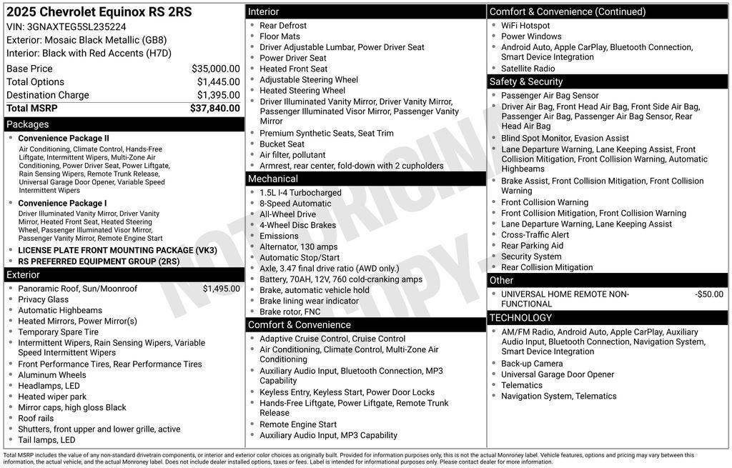2025 CHEVROLET Equinox