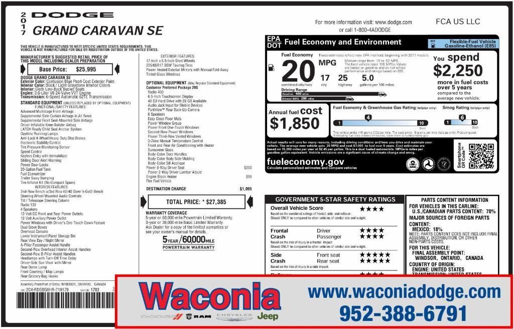 2017 DODGE Grand Caravan