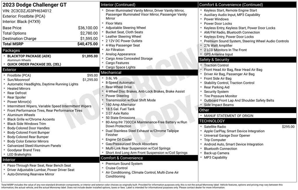 2023 DODGE Challenger