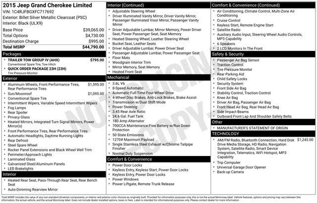 2015 JEEP Grand Cherokee