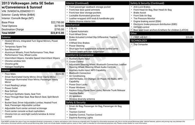 2013 VOLKSWAGEN Jetta