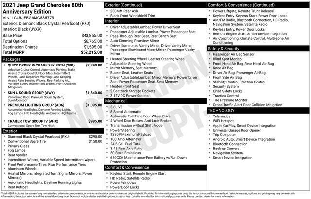 2021 JEEP Grand Cherokee