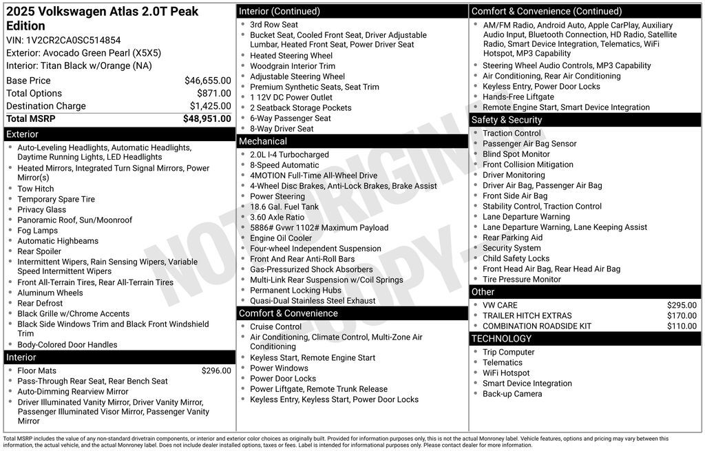 2025 VOLKSWAGEN Atlas