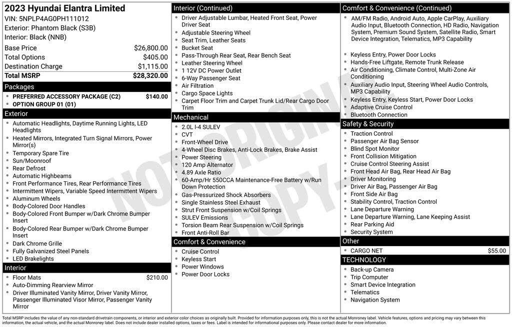 2023 HYUNDAI Elantra