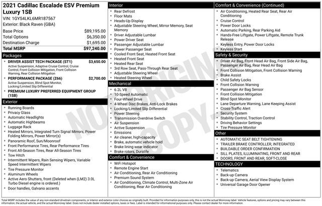 2021 CADILLAC Escalade ESV